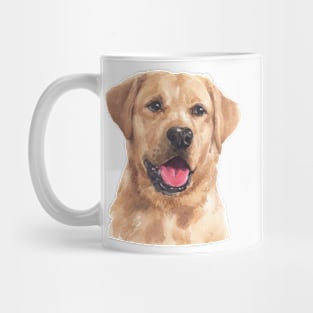 Cute Labrador Retriever Watercolor Art Mug